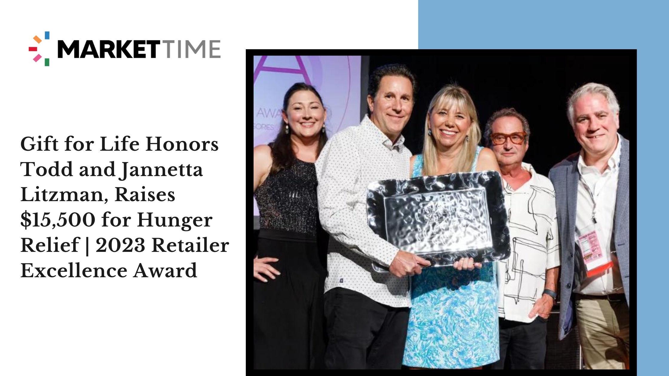 Gift for Life Honors Todd and Jannetta Litzman, Raises $15,500 for Hunger Relief | 2023 Retailer Excellence Award